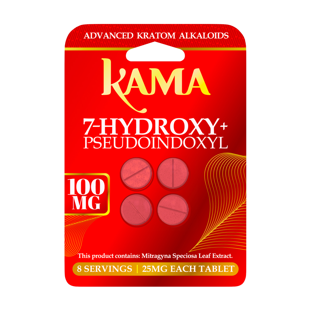 KAMA  80 MG 7-HYDROXY-MITRAGYNINE  4ct Pill 10- Pack (copy) (ORIGINAL)