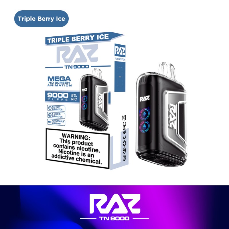 RAZ TRIPLE BERRY ICE 9K